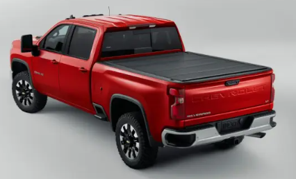 Cache-caisse - Accessoires associés, rigide repliable, REV, noir mat pour Silverado et Sierra 2500 et 3500 de 2020 à 2025 avec caisse de 6'6''. #19434574