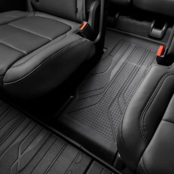 Tapis protecteurs de plancher - 3e rangée, toutes saisons, haut de gamme, capitaine, noir jais pour traverse 2018 à 2023. #84206889-1