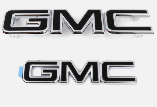 Logo GMC avant et arrière noir pour Acadia 2018-2019. #84378383-1