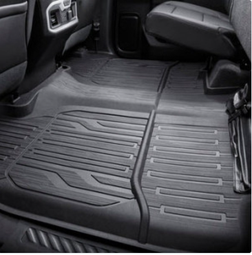 Tapis protecteurs de plancher - 2e rangée, toutes saisons, haut de gamme, noir jais POUR CAMIONS 1500, 2500 ET 3500 À CABINE DOUBLE DE 2019 À 2025 #84375015-1