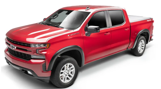 Ensemble 4 pièces d'évasement d'aile à finition lisse de style OE pour Chevrolet Silverado 1500 2019-2021. #40930-02-1