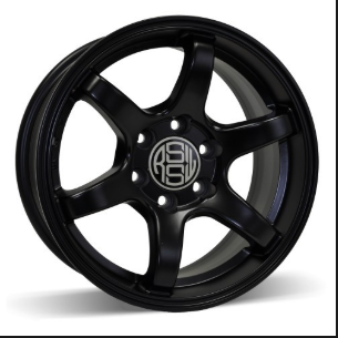 Jantes neuves de 16'' noir mat #AGM661TMB-1 (monté sur pneus Blizak P265/70r16 (HIVER), #FB016576)