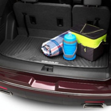 Doublure de coffre - Toutes saisons, haut de gamme, inscription Chevrolet, noir jais pour Traverse 2018 à 2023 #84185666-1